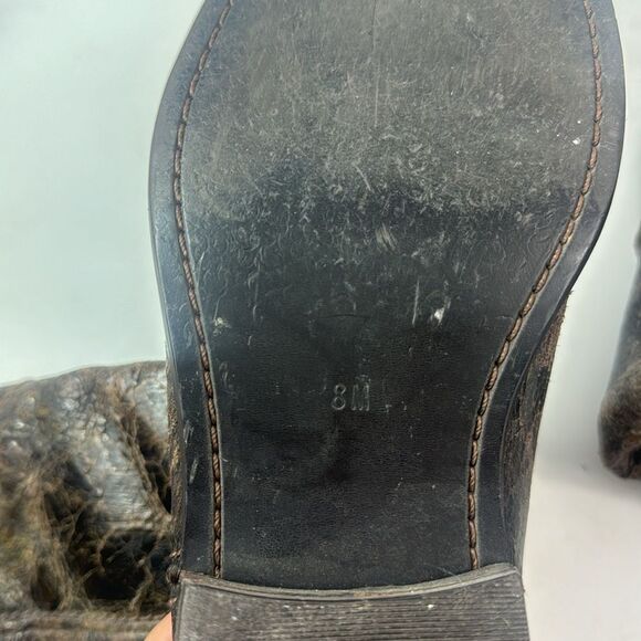 Steve Madden Distressed Brown Leather Women's Western Boots - Picture 12 of 16